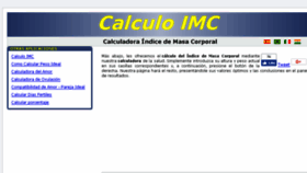 What Calculoimc.com website looked like in 2018 (6 years ago)