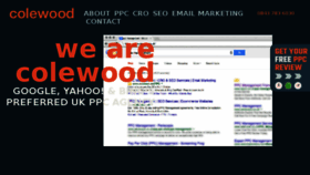 What Colewood.net website looked like in 2018 (6 years ago)