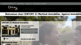 What Century21-martinot-immobilier-provins.com website looked like in 2018 (6 years ago)