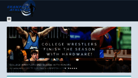 What Champion-athletes.com website looked like in 2018 (6 years ago)