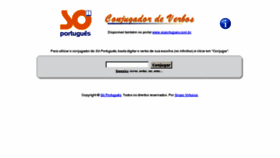What Conjugador.com.br website looked like in 2018 (6 years ago)