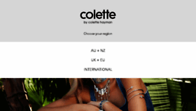 What Colettehayman.com website looked like in 2018 (6 years ago)