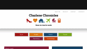 What Charlenechronicles.com website looked like in 2018 (6 years ago)