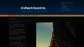 What Craftworksound.com website looked like in 2018 (6 years ago)