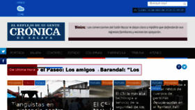 What Cronicadexalapa.com website looked like in 2018 (6 years ago)