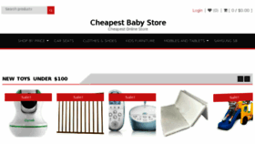 What Cheapestbabystore.com website looked like in 2018 (6 years ago)