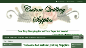 What Customquillingbydenise.com website looked like in 2018 (6 years ago)