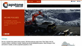 What Capstonemining.com website looked like in 2018 (6 years ago)