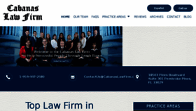 What Cabanaslawfirm.com website looked like in 2018 (6 years ago)