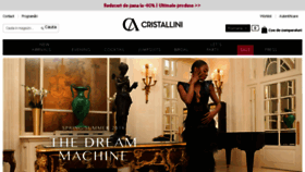 What Cristallini.ro website looked like in 2018 (6 years ago)