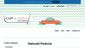 What Craftandcotton.com website looked like in 2018 (6 years ago)