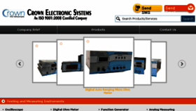 What Crown-electronics.com website looked like in 2018 (6 years ago)
