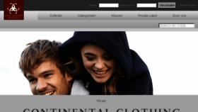 What Continentalclothing.nl website looked like in 2018 (6 years ago)