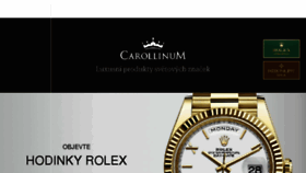 What Carollinum.cz website looked like in 2018 (7 years ago)