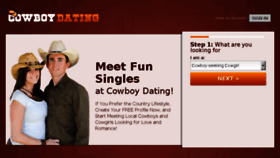 What Cowboydating.net website looked like in 2018 (6 years ago)