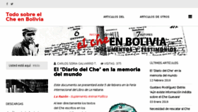 What Chebolivia.org website looked like in 2018 (6 years ago)