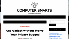 What Computersmarts.net website looked like in 2018 (6 years ago)