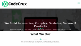 What Codecrux.com website looked like in 2018 (6 years ago)