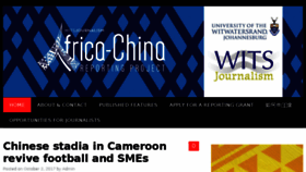 What China-africa-reporting.co.za website looked like in 2018 (6 years ago)