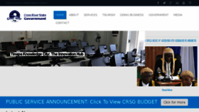 What Crossriverstate.gov.ng website looked like in 2018 (7 years ago)