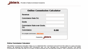 What Commission-calculator.com website looked like in 2018 (6 years ago)