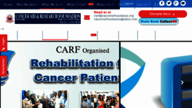 What Cancerarfoundation.org website looked like in 2018 (6 years ago)