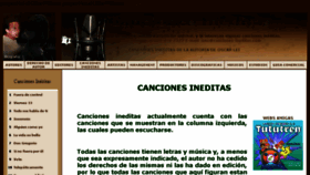 What Canciones-ineditas.com website looked like in 2018 (6 years ago)