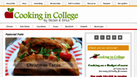 What Cooking-in-college.com website looked like in 2018 (6 years ago)
