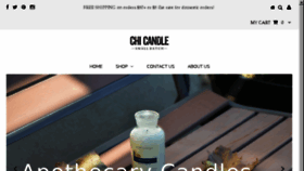 What Chicandle.com website looked like in 2018 (6 years ago)