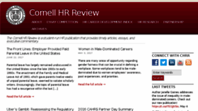 What Cornellhrreview.org website looked like in 2018 (6 years ago)