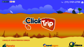 What Clicktrip.com.br website looked like in 2018 (6 years ago)