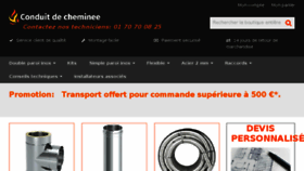What Conduit-de-cheminee.fr website looked like in 2018 (6 years ago)