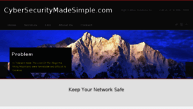 What Cybersecuritymadesimple.com website looked like in 2018 (6 years ago)