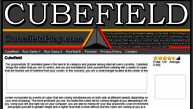 What Cubefieldplay.com website looked like in 2018 (6 years ago)