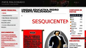 What Colegiomaldonado.edu.ec website looked like in 2018 (6 years ago)
