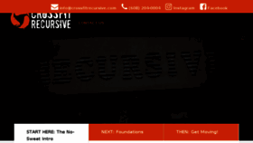 What Crossfitrecursive.com website looked like in 2018 (6 years ago)