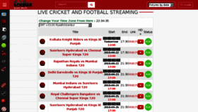 What Cricbox.tv website looked like in 2018 (6 years ago)