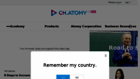 What Ch.atomy.com website looked like in 2018 (6 years ago)