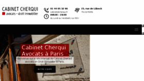 What Cherqui-avocats-immobilier.fr website looked like in 2018 (6 years ago)
