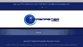 What Commsmaster.com website looked like in 2018 (6 years ago)
