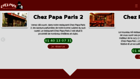 What Chez-papa.com website looked like in 2018 (6 years ago)
