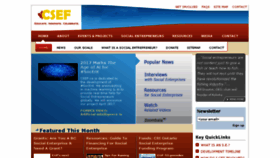What Csef.ca website looked like in 2018 (6 years ago)
