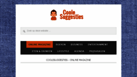 What Coolesuggesties.nl website looked like in 2018 (6 years ago)