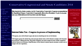 What Conservative-congress.info website looked like in 2018 (6 years ago)
