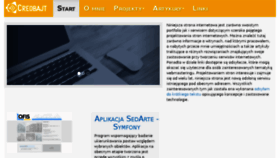 What Creobajt.pl website looked like in 2018 (6 years ago)