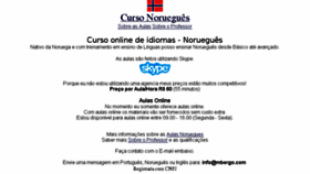 What Cursonoruegues.com website looked like in 2018 (6 years ago)