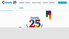 What Corefo.com website looked like in 2018 (6 years ago)