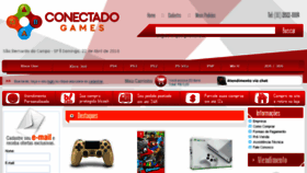 What Conectadogames.com.br website looked like in 2018 (6 years ago)