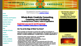 What Creativeemergence.com website looked like in 2018 (6 years ago)