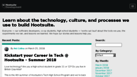 What Code.hootsuite.com website looked like in 2018 (6 years ago)